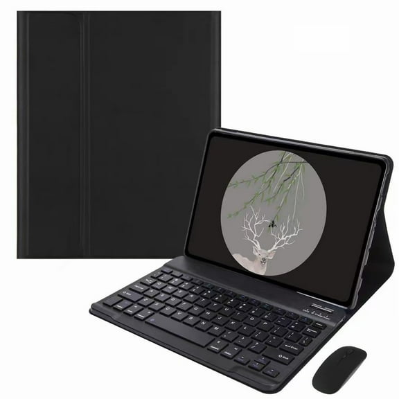 MATN Keyboard Case Mouse Compatible with Xiaomi Redmi Pad SE 11" Detachable Cute Color Keyboard Case with Bluetooth Mouse,Pink