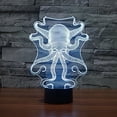 thumbnail image 3 of YSITIAN Octopus Shape 3D LED Nightlight 7 Color Control Desk Table Lamp Bedroom Xmas Gift G1116-142, 3 of 5