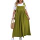 thumbnail image 3 of Vestido de Verano para Mujer, Talla Grande, Informal, Sin Mangas, con Tirantes Finos, para Playa Verde XL, 3 of 7