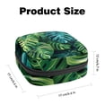 thumbnail image 2 of Sanitary Napkin Storage Bag, Monstera Leaves Palm Leaf Branches Portable Menstrual Pad Bag for Teen Girls Store Panty Liners Tampons Sanitary Pads for Women Ladies, 2 of 6