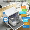 thumbnail image 3 of BLITZHOME Smart Wifi Countertop Dishwasher, 9 Programs,5.2L Built-in Water Tank ,3-Spray Arms & 24H Timing,No Installation Needed, 3 of 9