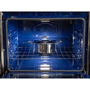 HexClad 5 Quart Hybrid Stainless Steel Pot with Glass Lid, Nonstick
