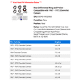 thumbnail image 2 of Rear Differential Ring and Pinion - Compatible with 1967 - 1972 Chevy Camaro 1968 1969 1970 1971, 2 of 2