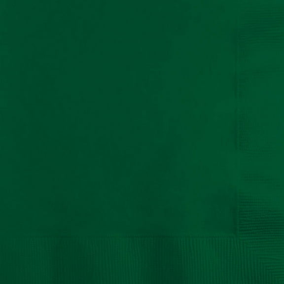 500 Count Bulk Pack Hunter Green Beverage Napkins 3 ply