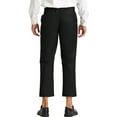 thumbnail image 3 of INSPIRE CHIC Men's Cropped Pants Slim Fit Flat Front Ankle-Length Dress Pants 28 Bright Black, 3 of 7