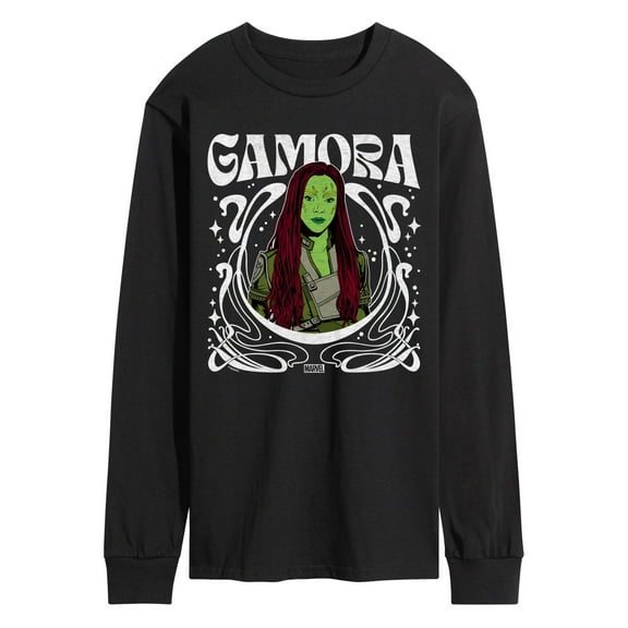 Marvel Guardians of the Galaxy - Gamora Art Nouveau - Men's Long Sleeve Graphic T-Shirt