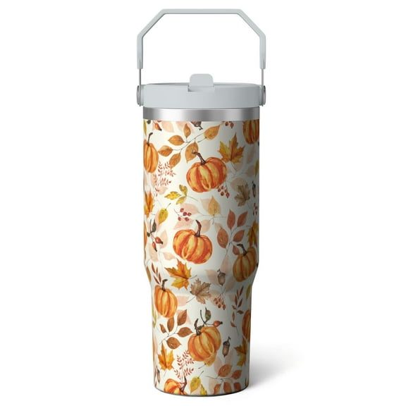 30oz Pumpkin Tumbler with Handle