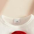 thumbnail image 7 of BLVB Toddler Baby Girl Clothes Outfit Long Sleeve Ruffle Ribbed Shirt Top Mini Skirt Outfits with Hat Set Little Girl Kids Clothes 6M-4T, 7 of 7