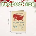thumbnail image 3 of Merry Christmas America Card Presidential Election Map Cards America Christmas Card Funny Greeting Cards（10/20/30pc）, 3 of 9
