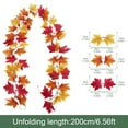 thumbnail image 3 of Ongmies Artificial Maples Vines Garland, Artificial Maple Garland With Cloth – 6.56 Feet Long, Perfect For Thanksgiving & Home Wall Decoration, Fall Garland, 3 of 8