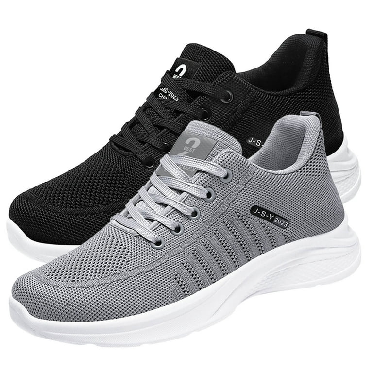 KaLI store Mens Casual Shoes Men s Sneakers Casual Shoes for Men Breathable Business Casual Sneaker Fashion Sneaker Black 10