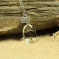 thumbnail image 1 of Collar de gemas con forma de diente de león, redondo, ovalado, de doble cara, con forma de corazón, collar de cristal Simple, 1 of 2