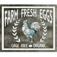 thumbnail image 2 of LightBoxJournal 13x12 White Modern Wood Framed Museum Art Print Titled - Farm Sign_Eggs, 2 of 4