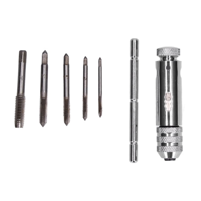 Llave para grifo con trinquete Jadeshay con mango en T ajustable acero inoxidable M3-M8