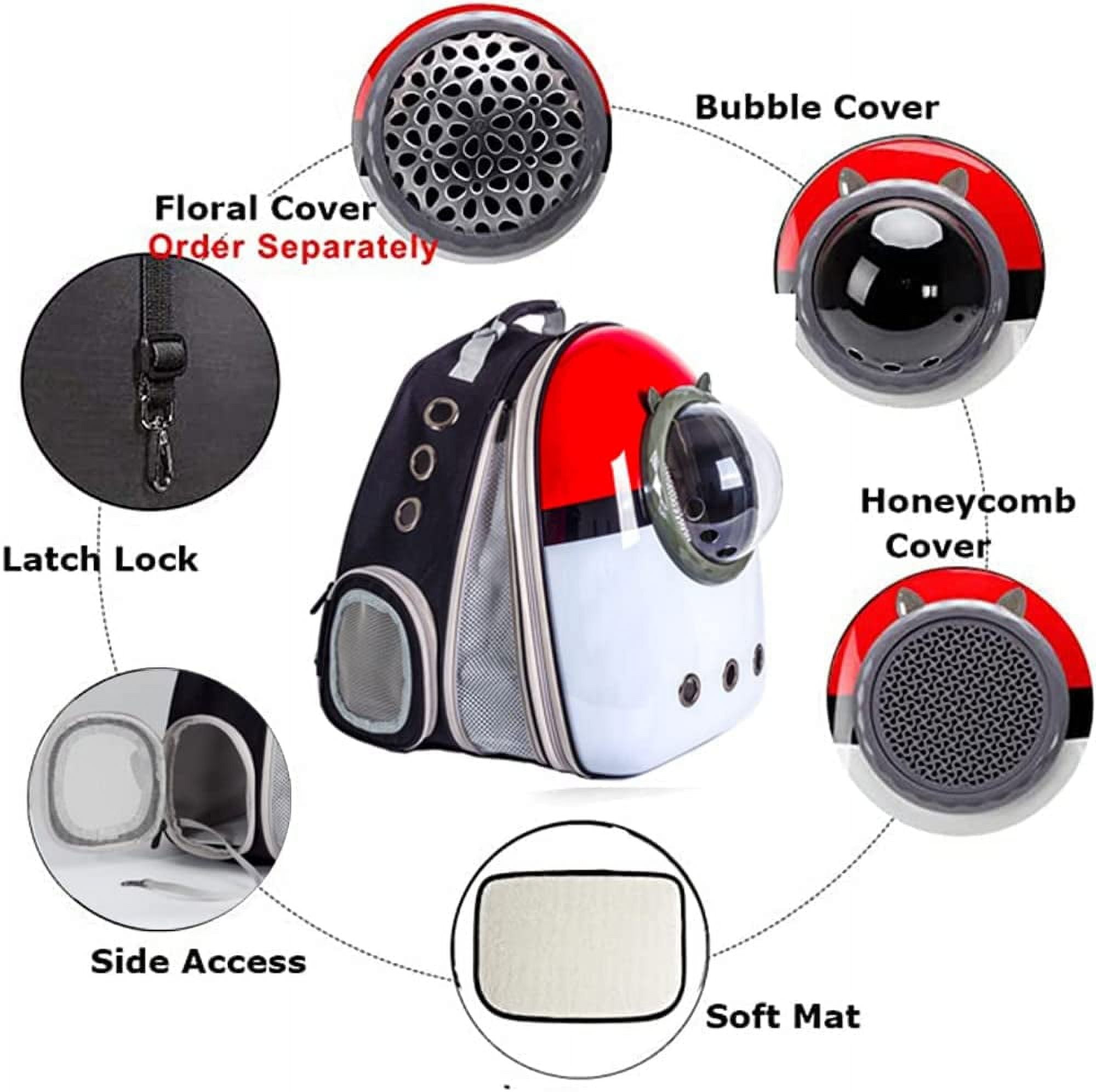 Front Expandable Cat Backpack Carrier, Large Cat Backpack Fits Up to 20 lbs, Backpack for Cats Kitten Small Puppy, Airline Approved Cat Bubble Backpack, Space Capsule Astronaut Backpack