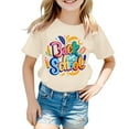 thumbnail image 4 of Girls Tshirts Casual Short Sleeve Cartoon Print Crewneck Breathable School Daily Wear Ages 3 13 Clothes, 4 of 4