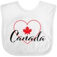 thumbnail image 3 of Inktastic Canada-heart and maple leaf Boys or Girls Baby Bib, 3 of 4