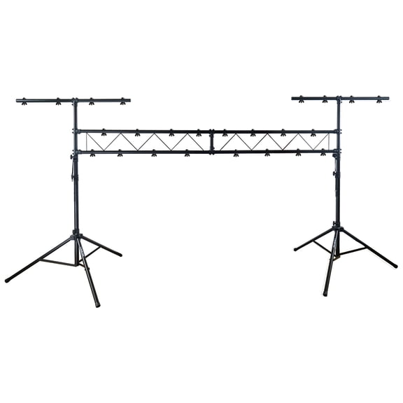 Sound Town Lighting Stand with Truss, Portable Lighting Truss System with T-Bars