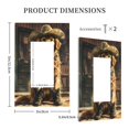 thumbnail image 3 of Fotbe Western Cowboy Golden Retriever Print Duplex Receptacle Wall Plate, 1-Gang 5.0" x3.0" Wall Outlet Covers, Dual Outlet Faceplates Covers, Color-matched Screws Included-Style U, 3 of 6