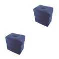 thumbnail image 2 of tamizeot Inflatable Foot Rest 3 Layers Foot Stool Foot Rest Pillow for Travelling Deep Blue 40 x 30 x 43cm 2Set, 2 of 6