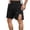 Black, variant on Mens Tear Away Shorts Loose Fit Easy Care Breakaway Adaptive Casual Shorts Side Full Open Athletic Breakaway Shorts Men