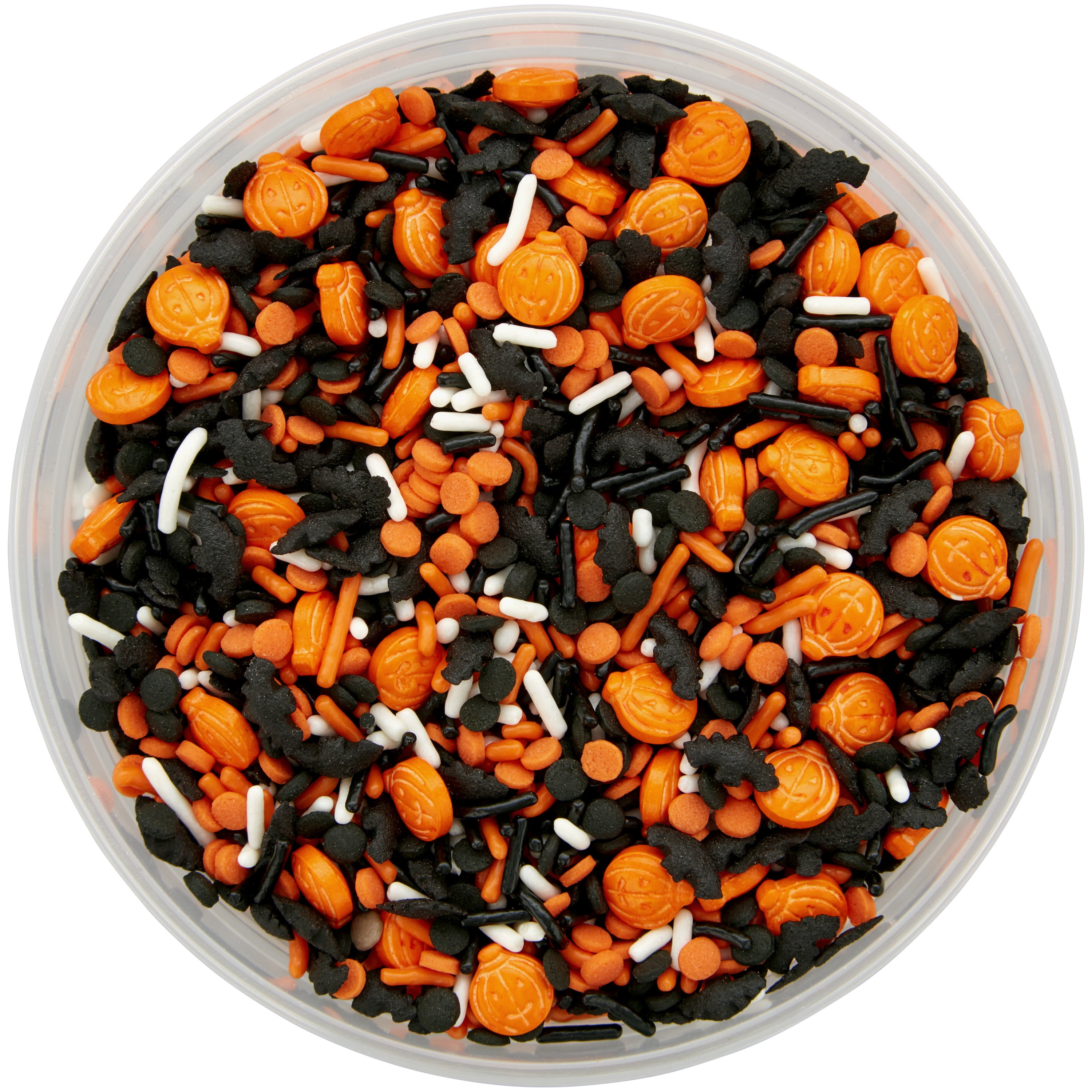 Great Value Bat and Pumpkin-Shaped Halloween Sprinkle Mix, 10.58 oz