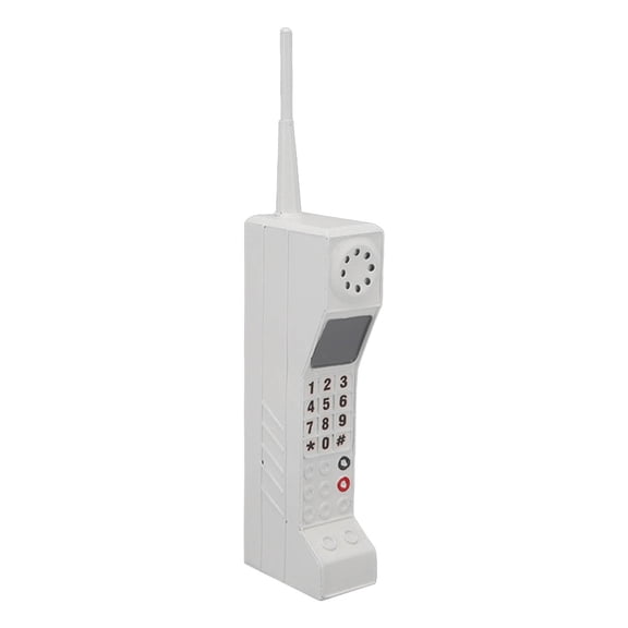 Vintage Cellular Model, Lightweight Portable Attractive Decorative Iron Material Retro Cell Phone Ornament For Shooting Props White