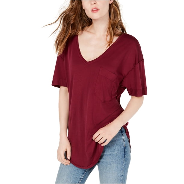 Camiseta básica Ronnie Free People para mujer color rojo grande