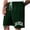 Green, variant on Mens Brown Printed Drawstring Shorts, "BROOKLYN" Letters, Summer Urban & Casual Use