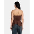 thumbnail image 3 of Madden NYC Women’s Peplum Tube Top, Sizes XXS-XXL, 3 of 5