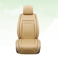 thumbnail image 6 of MLINS Leather Car Seat Cover Universal Auto Seat Cover Car Seat Protector Mat Car Interior Accessory (Beige), 6 of 8