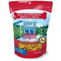 Natural Balance L.I.T. Limited Ingredient Treats Sweet Potato & Bison Formula Small Breed Dry Dog Treats, 8-Ounce Bag