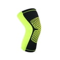 thumbnail image 1 of Knee Compression Sleeve Brace Anti-Injury Protector for Basketball Running Fitness Sports,Fluorescent Green,M,295mm, 1 of 8