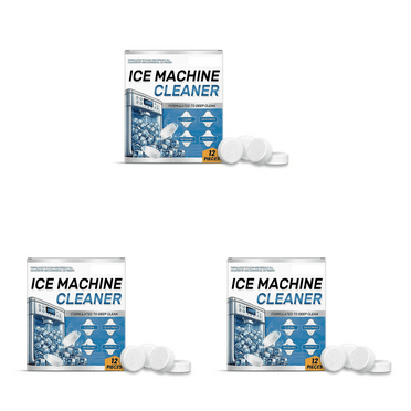 Ice Machine Cleaner & Descaler Tablets, Nickel-Safe Scale Remover for Frigidaire, Opal, GE Profile & Nugget Ice Makers, 36 Tablets, 3 Pack
