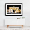 thumbnail image 2 of The Brandenburg Gate - Berlin Germany Photography Architecture Cityscape Travel Poster Nightlife Black Framed Wall Art Print 5 x 7 inches, 2 of 4