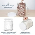 thumbnail image 5 of Syntic 2 Pack Large Mason Jars, 74 oz Wide Mouth Glass Jar with Lid for Fridge, Glass Canisters DIY Favor Decor, Food Container for Sugar, Cookie, Flour, Pickle, 5 of 7