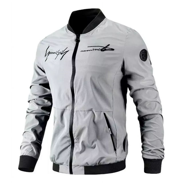 Moda Cazadora Bomber Con Bordado De Chamarras Para Hombre