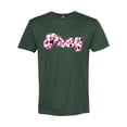 thumbnail image 2 of Wild Bobby, Pray Bubble Letters Inspirational/Christian Men Premium Tri Blend Tee, Forest Green, X-Large, 2 of 6