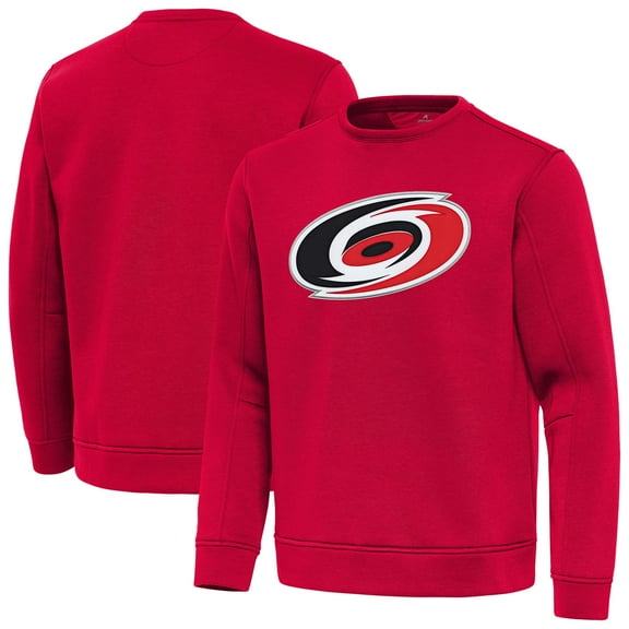 Men's Antigua Red Carolina Hurricanes Relevant Lightweight Pullover Sweatshirt