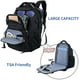 thumbnail image 3 of Mochila de viaje para portátil VANKEAN de 17,3", resistente al agua, negra, 3 of 8