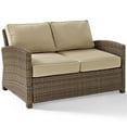 thumbnail image 1 of Afuera Living Causeuse Moderne d'Extérieur en Osier pour Patio, Brun et Sable, 1 of 9