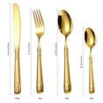 thumbnail image 3 of 304 Stainless Steel Cutlery Spoon Embossed Vintage Cutlery Set Creative Western Food Steak Gold Home Hotel, 3 of 10