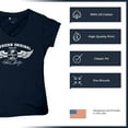 thumbnail image 6 of American Original Shelby Since 1962 Women's V-Neck T-shirt Cobra Wings Classic Muscle Car GT500 Mustang Powered by Ford Tee, 6 of 7
