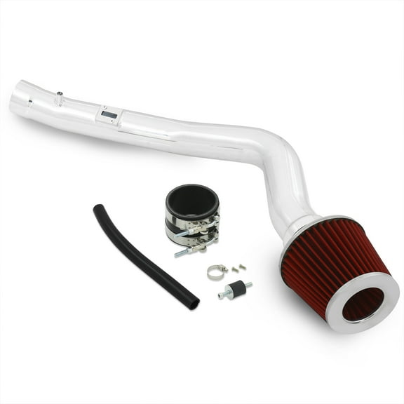 AJP Distributors Cold Air Intake CAI Induction System Polish Aluminum Pipe Rectangular MAF Sensor Filter Compatible/Replacement For Nissan Maxima Altima 3.5 V6 2002 2003 2004 2005 2006 02 03 04 05 06