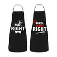 thumbnail image 2 of tredstone 2piece Cute Aprons For Women Cooking Set For Couples And Easy To Clean Gift Idea Aprons For Cooking Black C, 2 of 6