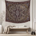 thumbnail image 5 of Boho Vintage Tapestry for Bedroom Wall Hanging Tapestry, Modern Geometric Abstract Art Aesthetics Ceiling Backdrop Tapestries Poster Blanket Wall Decor for Teens Room Living Room Dorm 59" x 90", 5 of 8