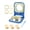 Blue, variant on Premium 3-in-1 Uncrustable Sandwich Maker - Heart/Round/Square Crustless Sandwich Cutter & Sealer for Kids' Lunch, Breakfast & Lunchboxes | BPA-Free Uncrustable Press(Light Blue)