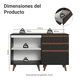 thumbnail image 3 of Kit 2 Gabinetes Bajos Reims Madesa 2 Puertas 3 Cajones NN, 3 of 5