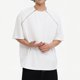 thumbnail image 4 of Tops para hombre, blusas y camisas de cuello redondo y manga corta para hombre, camisas casuales de color liso con cremallera y cuello redondo, blusa para hombre, 4 of 5