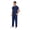 42168-Deep Blue, variant on Medical Scrubs Set Doctor Surgical Uniforms Nurse Work Uniforms Short-sleeves Shirt and Pant Set Unisex